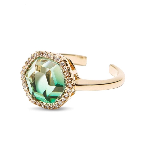 Joy Dravecky Jewelry - 🎉HP🎉 Joy Dravecky Chloe Ring Green Ombre Hexagon